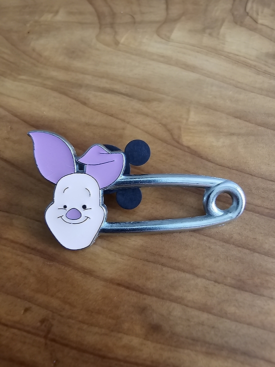 Disney Accessories - Disney Pink Piglet Safety Pin Enamel Pin